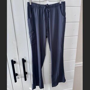 NEW Healing Hands Rebecca Flare Scrub Pants – Dark Grey | Stretch Comfort